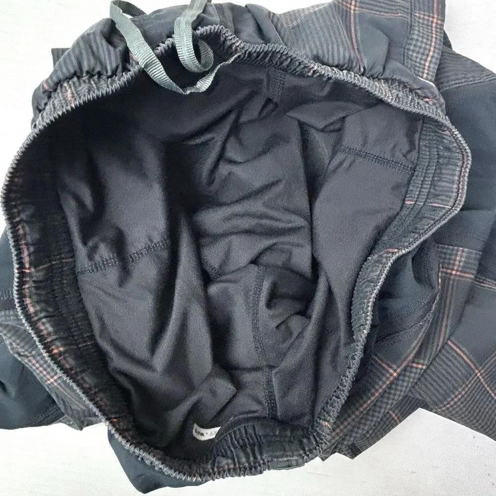 VTG Lululemon Pace Breaker Shorts Lined Plaid 9